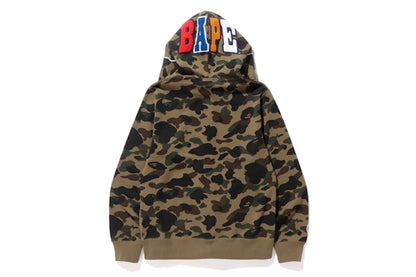 BAPE 1st Camo Ape Full Zip Hoodie Green