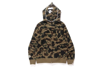 BAPE 1st Camo Ape Full Zip Hoodie Green