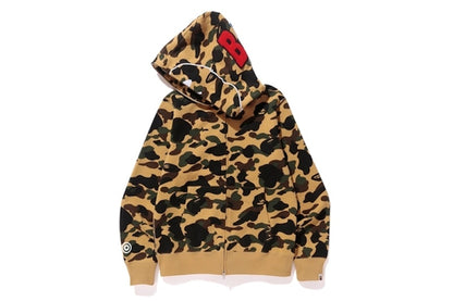 BAPE 1st Camo Ape Full Zip Hoodie Yellow