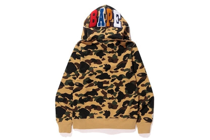 BAPE 1st Camo Ape Full Zip Hoodie Yellow