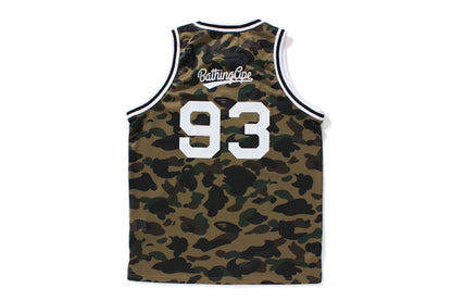 BAPE 1st Camo Basketball Tank Top Green