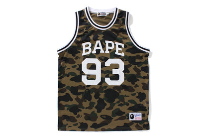 BAPE 1st Camo Basketball Tank Top Green