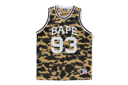 BAPE 1st Camo Basketball Tank Top Yellow Camo