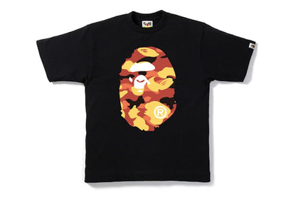 BAPE 1st Camo Big Ape Head Tee Black/Orange