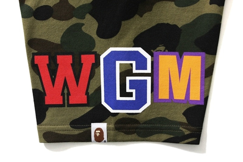 BAPE 1st Camo Big Shark Tee(Shark 8) Green