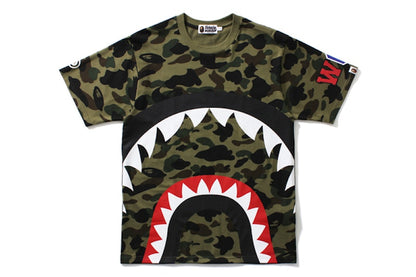 BAPE 1st Camo Big Shark Tee(Shark 8) Green