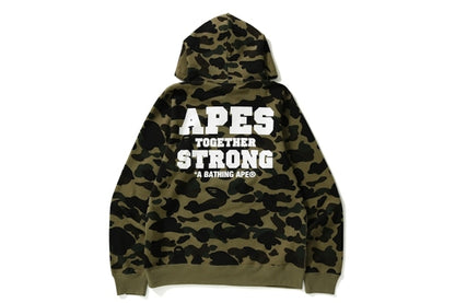 BAPE 1st Camo College Ats Pullover Hoodie Green