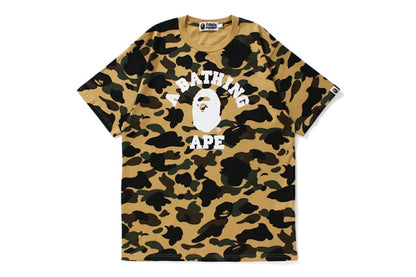 BAPE 1st Camo College Tee Yellow Camo