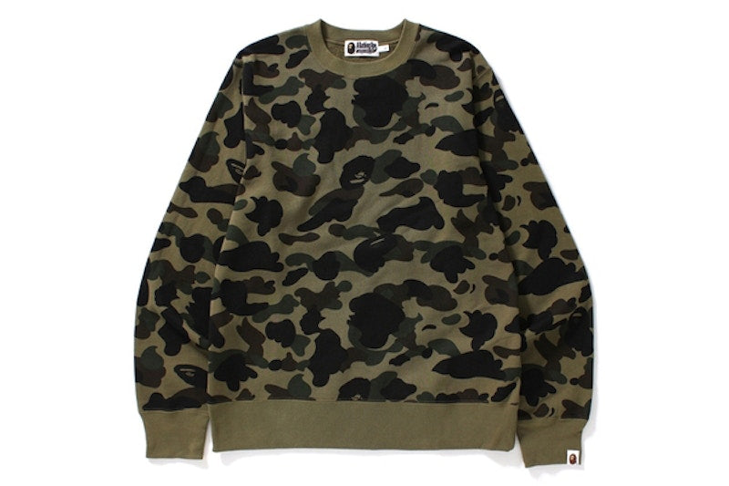 BAPE 1st Camo Crew Neck Green