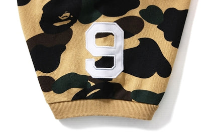 BAPE 1st Camo Large Ape Head Polo Sleeve Print Yellow