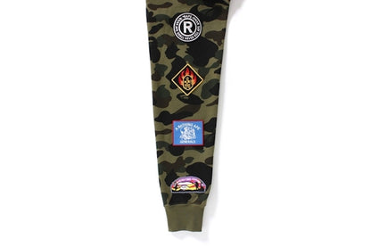 BAPE 1st Camo Multi Logo Shark Full Zip Hoodie Green Camo
