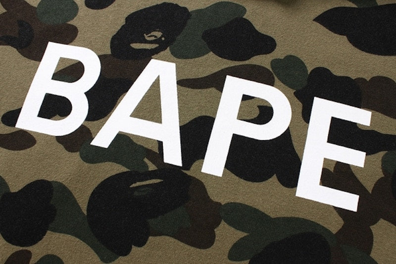 BAPE 1st Camo Pull Over Hoodie Green Camo