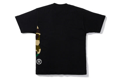 BAPE 1st Camo Side Big Ape Head Tee Black/Beige