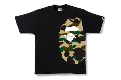 BAPE 1st Camo Side Big Ape Head Tee Black/Beige