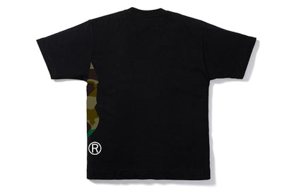 BAPE 1st Camo Side Big Ape Head Tee Black/Olive Drab