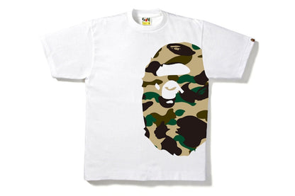 BAPE 1st Camo Side Big Ape Head Tee White/Beige