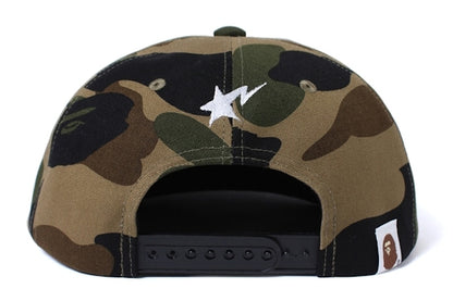 BAPE 1st Camo Snap Back Cap Green