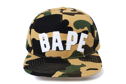 BAPE 1st Camo Snap Back Cap Yellow