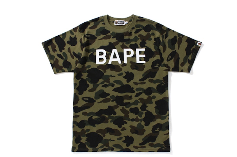 BAPE 1st Camo Tee Green
