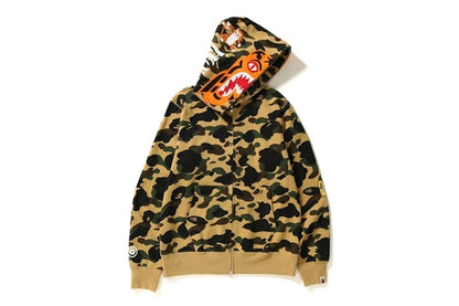 BAPE 1st Camo Tiger Full Zip Hoodie Yellow