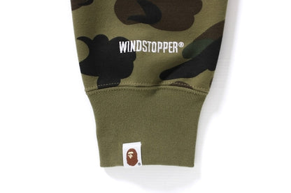 BAPE 1st Camo Windstopper Shark Full Zip Hoodie Green