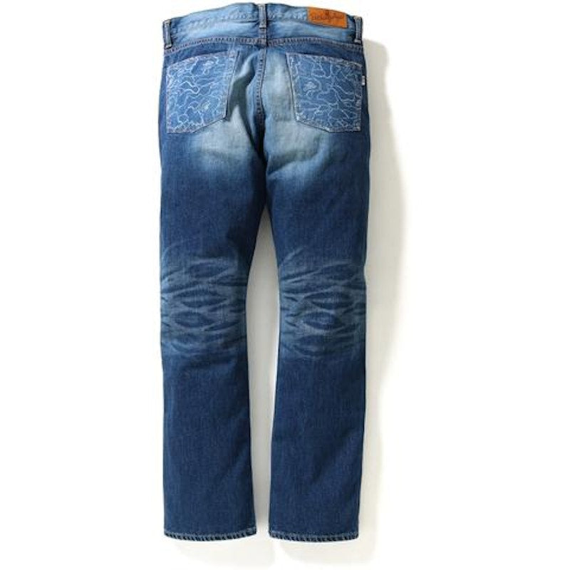 BAPE 2008 Type-05 Damaged Denim Pants Pants Indigo
