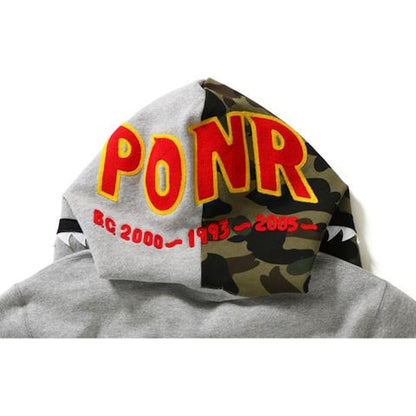 BAPE 2nd Shark Full Zip Hoodie Gray/Camo