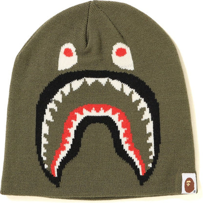 BAPE 2nd Shark Knit Cap Olivedrab