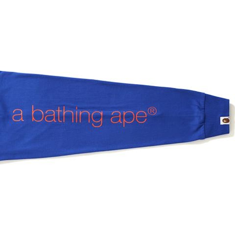 BAPE A Bathing Ape L/S Tee Tee Blue