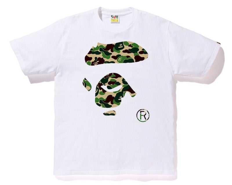 BAPE ABC Ape Face Tee White/Green