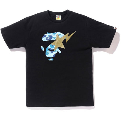 BAPE ABC Ape Face on Bapesta Tee Black/Blue