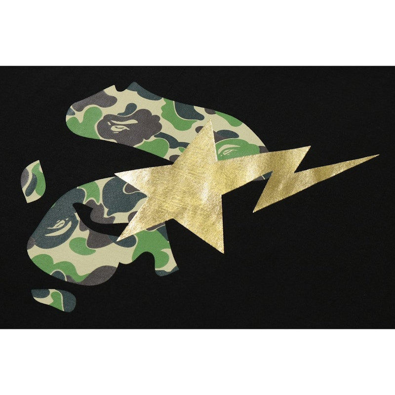 BAPE ABC Ape Face on Bapesta Tee Black/Green