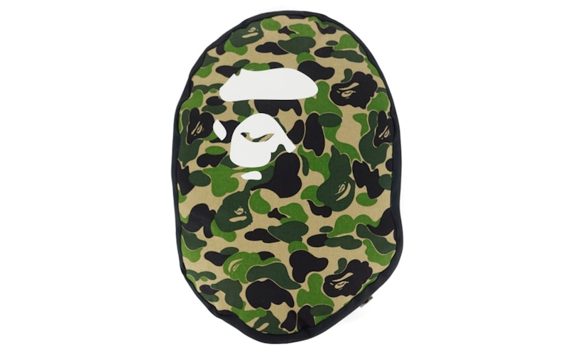 BAPE ABC Camo Apehead Pillow Green