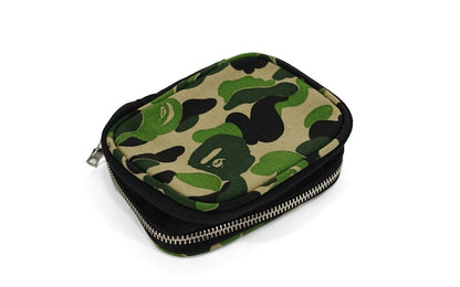BAPE ABC Camo Canvas Amenity Pouch Green