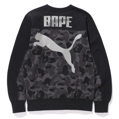 BAPE X Puma ABC Camo Crewneck Sweatshirt Black