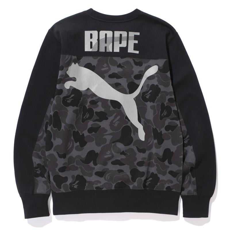 BAPE X Puma ABC Camo Crewneck Sweatshirt Black
