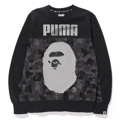 BAPE X Puma ABC Camo Crewneck Sweatshirt Black