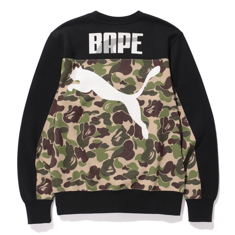 BAPE X Puma ABC Camo Crewneck Sweatshirt Green/Black