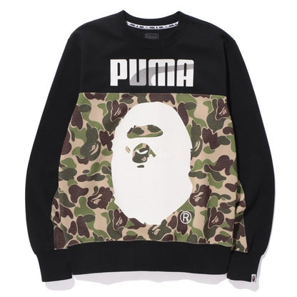 BAPE X Puma ABC Camo Crewneck Sweatshirt Green/Black