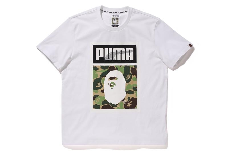 BAPE X Puma ABC Camo Logo Tee White