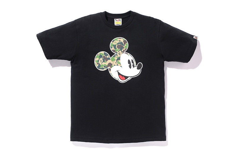 BAPE X Disney ABC Camo Mickey Tee China Exclusive Black