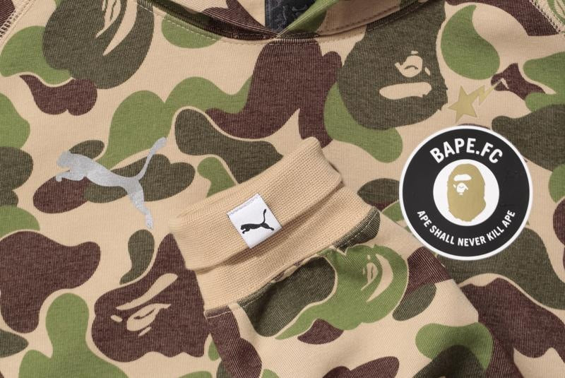 BAPE X Puma ABC Camo Pullover Hoodie Green