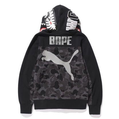 BAPE X Puma ABC Camo Shark Hoodie Black