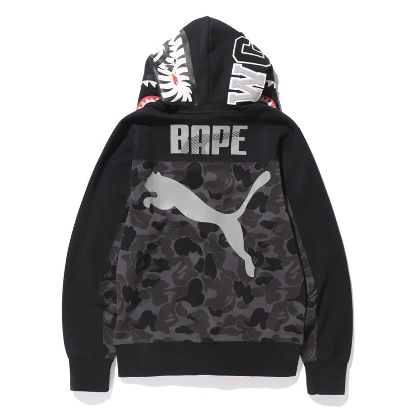BAPE X Puma ABC Camo Shark Hoodie Black