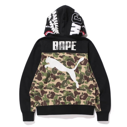 BAPE X Puma ABC Camo Shark Hoodie Black/Green