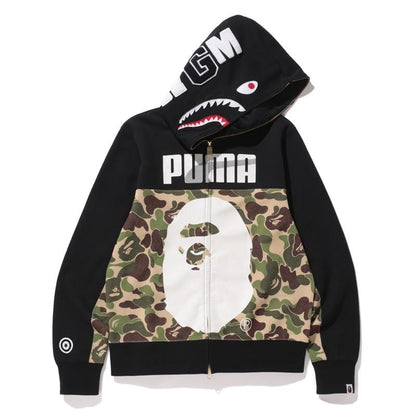 BAPE X Puma ABC Camo Shark Hoodie Black/Green