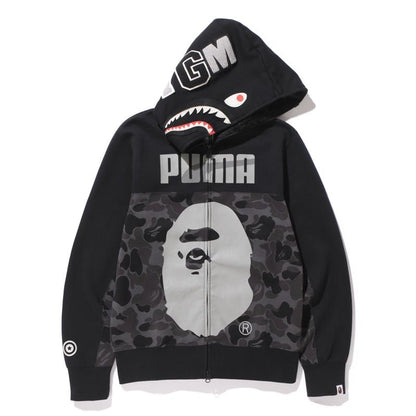 BAPE X Puma ABC Camo Shark Hoodie Black