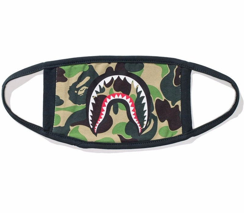 BAPE ABC Camo Shark Mask Green