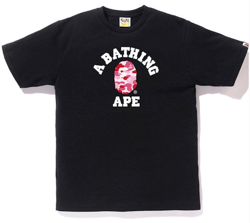 BAPE ABC College Tee Black/Pink