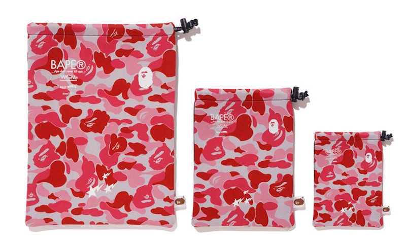 BAPE ABC Gadgets Pouch Set (SS18) Pink